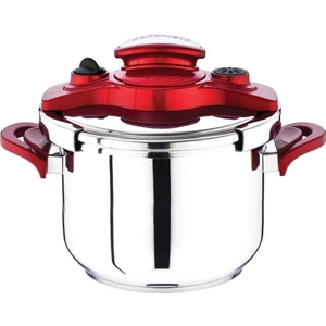 7 Lt Klipso Yeni Otomatik Düdüklü Tencere Kırmızı Kulplu