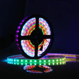 Trafo 5 Amper + Kumanda + 3 Çipli RGB Şerit LED Iç Mekan