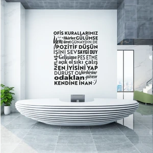 Ofis Kuralları Duvar Sticker