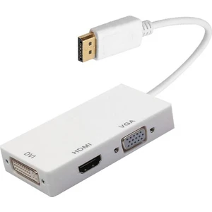 Display Port to DVI/VGA/HDMI 3in1 Çevirici Adaptör Kablo