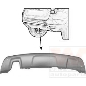 Dacia Duster Arka Tampon Alt Koruma Gümüş Gri 850701407R