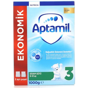 3 Ekonomik Paket Devam Sütü 1000 gr 9-12 Ay