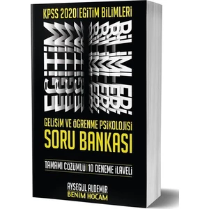 Benim Hocam Yayınları  2020 KPSS Eğitim Bilimleri Gelişim Ve Öğrenme Psikolojisi Soru Bankası