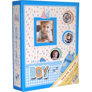 200’lük 10 x 15 cm Bebek Fotoğraf Albümü Mavi