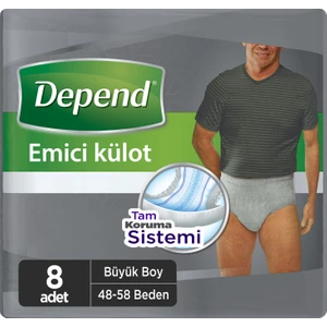 Emici Külot Büyük Boy Erkek 8'li