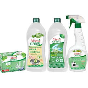 Mom's Green Ekolojik Mutfak Seti Organik Aloe Veralı