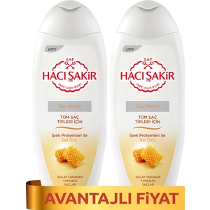 Hacı Şakir Saç Kremi Bal - Tüm Saçlar 450 ml x 2