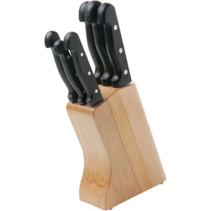 Superior Bıçak Seti 6+1 Paslanmaz Çelik Bloklu Ahşaplı Bıçak Seti 6 Bıçak 1 Ahşap Saklama Bıçak Seti Toplam 7 Parça Set