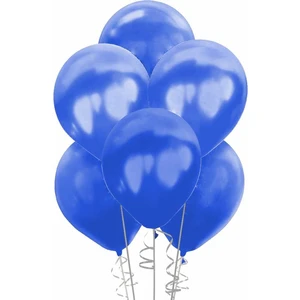 Lacivert Metalik Balon 5 Adet