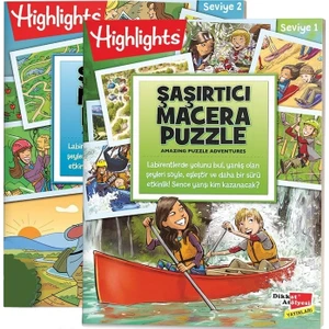 Şaşırtıcı Macera Puzzle 2'li Set Eğlenceli Aktivite 8+ Yaş