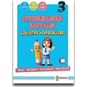 Atlıkarınca Yayınları Etkinliklerle Haftalık Çalışma Yaprakları 3.Sınıf