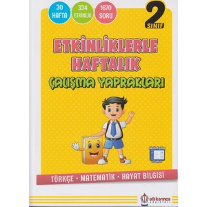 Atlıkarınca Yayınları Etkinliklerle Haftalık Çalışma Yaprakları 2.Sınıf