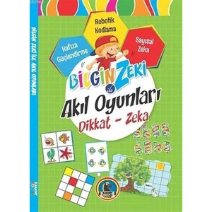 Bilgin Zeki İle Akıl Oyunları - Dikkat - Zeka - Yeşil Serisi