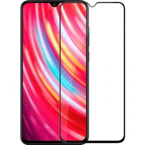 Xiaomi Redmi Note 8 Pro Tam Kaplayan Temperli Cam Ekran Koruyucu Siyah