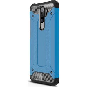 Xiaomi Redmi Note 8 Pro Kılıf Rugged Armor Mavi