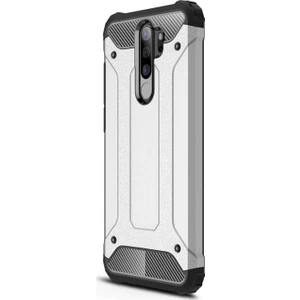 Xiaomi Redmi Note 8 Pro Kılıf Rugged Armor Gümüş