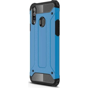Samsung Galaxy A20s Kılıf Rugged Armor Mavi