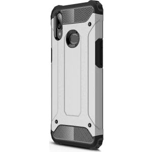 Samsung Galaxy A10s Kılıf Rugged Armor Gümüş