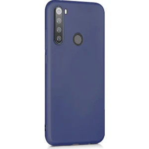 Matte Silicone Xiaomi Redmi Note 8 Kılıf Lacivert