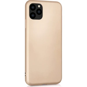 Matte Silicone Apple iPhone 11 Pro Max Kılıf Gold