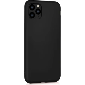 Matte Silicone Apple iPhone 11 Pro Max Kılıf Siyah