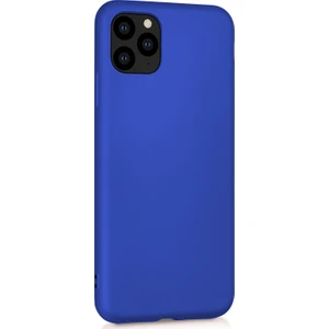 Matte Silicone Apple iPhone 11 Pro Max Kılıf Mavi