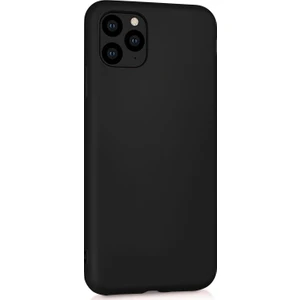 Matte Silicone Apple iPhone 11 Pro Kılıf Siyah