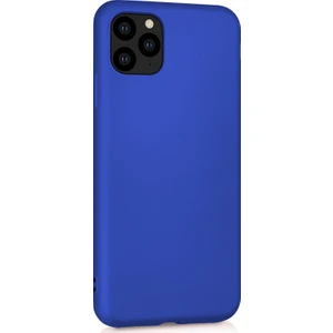 Matte Silicone Apple iPhone 11 Pro Kılıf Mavi