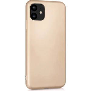 Matte Silicone Apple iPhone 11 Kılıf Gold