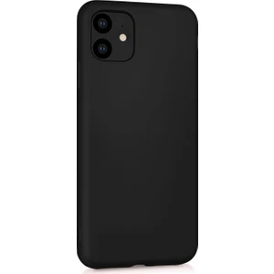 Matte Silicone Apple iPhone 11 Kılıf Siyah
