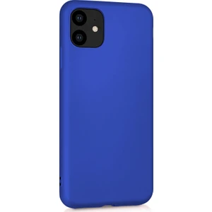 Matte Silicone Apple iPhone 11 Kılıf Mavi