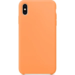 Apple iPhone XS Max Kılıf Liquid Lansman Silikon Turuncu