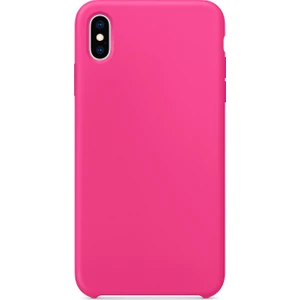 Apple iPhone XS Max Kılıf Liquid Lansman Silikon Pembe