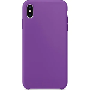 Apple iPhone XS Max Kılıf Liquid Lansman Silikon Mor