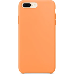 Apple iPhone 8 Plus Kılıf Liquid Lansman Silikon Turuncu