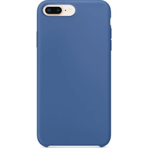 Apple iPhone 8 Plus Kılıf Liquid Lansman Silikon Lacivert