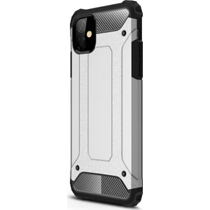 Apple iPhone 11 Kılıf Rugged Armor Gümüş