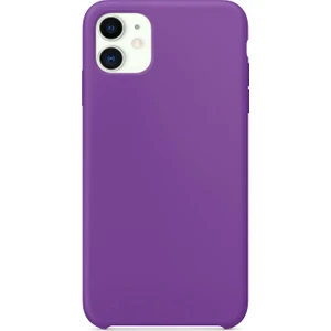 Apple iPhone 11 Kılıf Liquid Lansman Silikon Mor