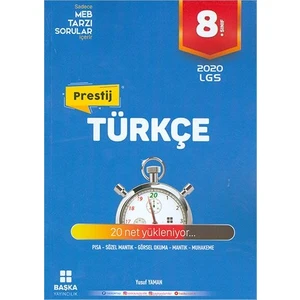 Başka Yayınları 8.Sınıf Türkçe  Yeni Nesil Soru Kitabı