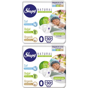 Bebek Bezi Naturel Jumbo 0 Beden Premature 60 Adet