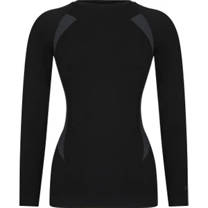 Extreme Pp Kadın Seamless Termal Sweatshirt Siyah Kadın İç Giyim HZT14022