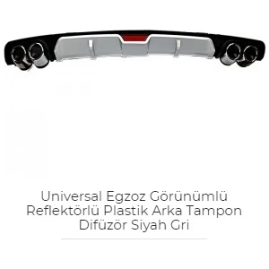 Universal Refrektörlü Difüzör Siyah