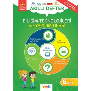 Yetsis Yayınları Bilişim Teknolojileri ve Yazılım Dersi 6. Sınıf Akıllı Defter