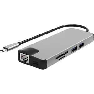 Type-C To USB 3.0 Çoklayıcı Ethernet 4K HDMI 8 in 1 SD/TF Adaptör