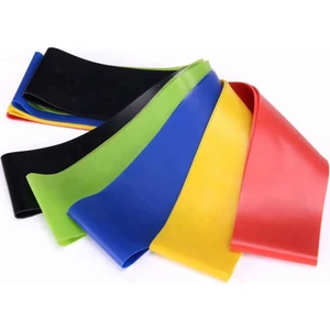 Aerobik Band Latex Aerobik Bandı Pilates Yoga Lastiği 3'lü Set Başlangıç-Orta-Sert Seviye