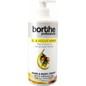 Borthe Professional Argan Yağlı El ve Vücut Kremi 400ml