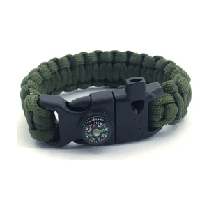 Av Sarayı Paracord Survival Bileklik Yeşil