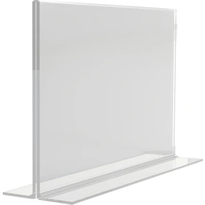 A4 T Tipi Yatay Masa Üstü 2.8 mm Şeffaf Pleksi Föylük