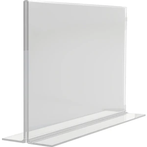 A5 T Tipi Yatay Masa Üstü 2.8 mm Şeffaf Pleksi Föylük