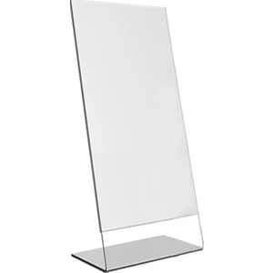 A6 L Tipi Dikey Masa Üstü 2.8 mm Şeffaf Pleksi Föylük